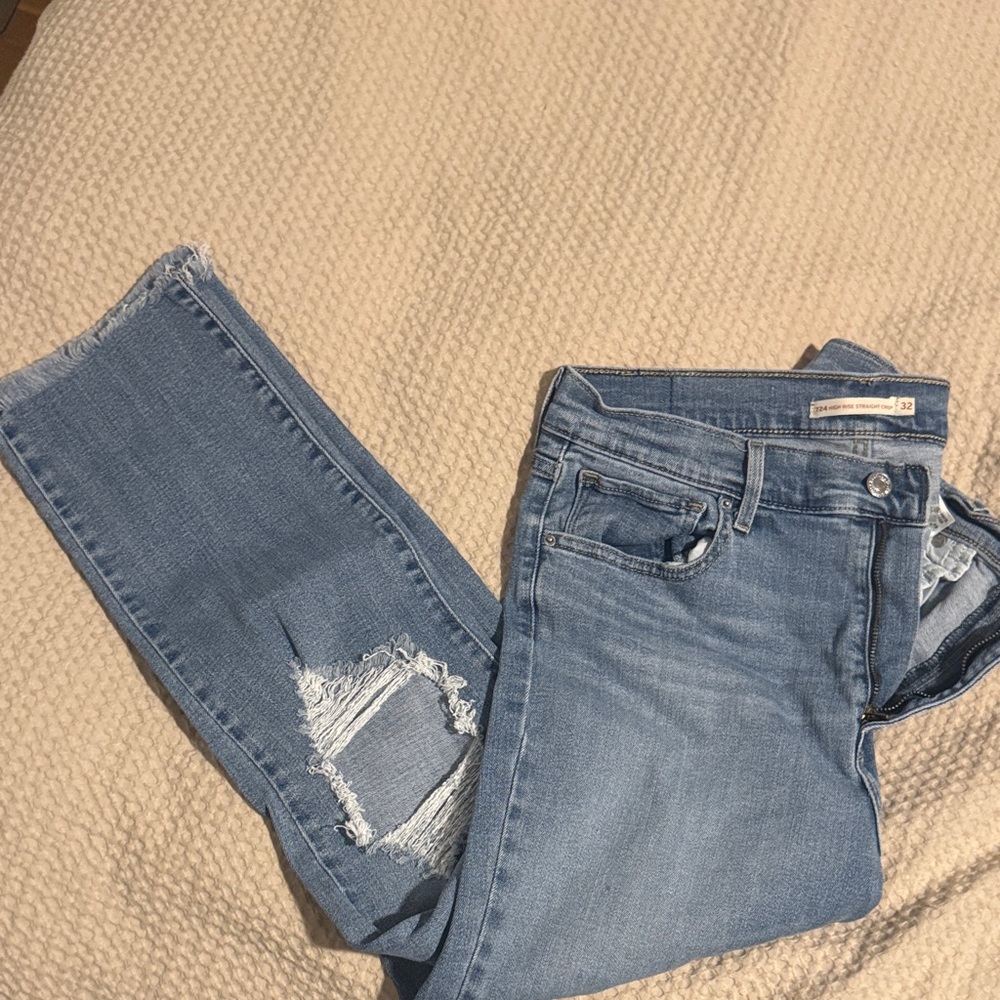 Women's Skinny Jeans in Light Blue